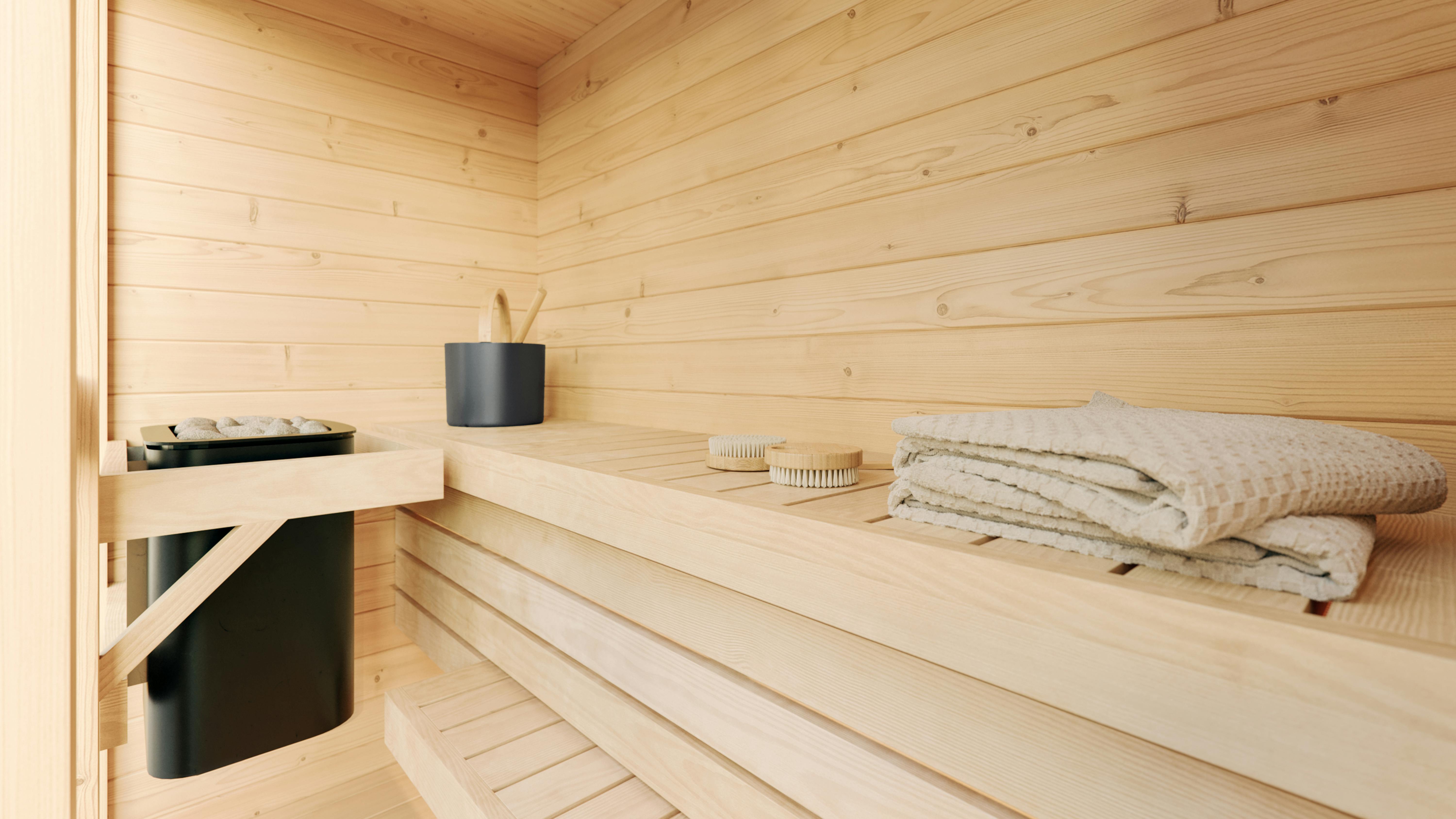 Lumi 2-3 Person Modern Outdoor Sauna with Panoramic View