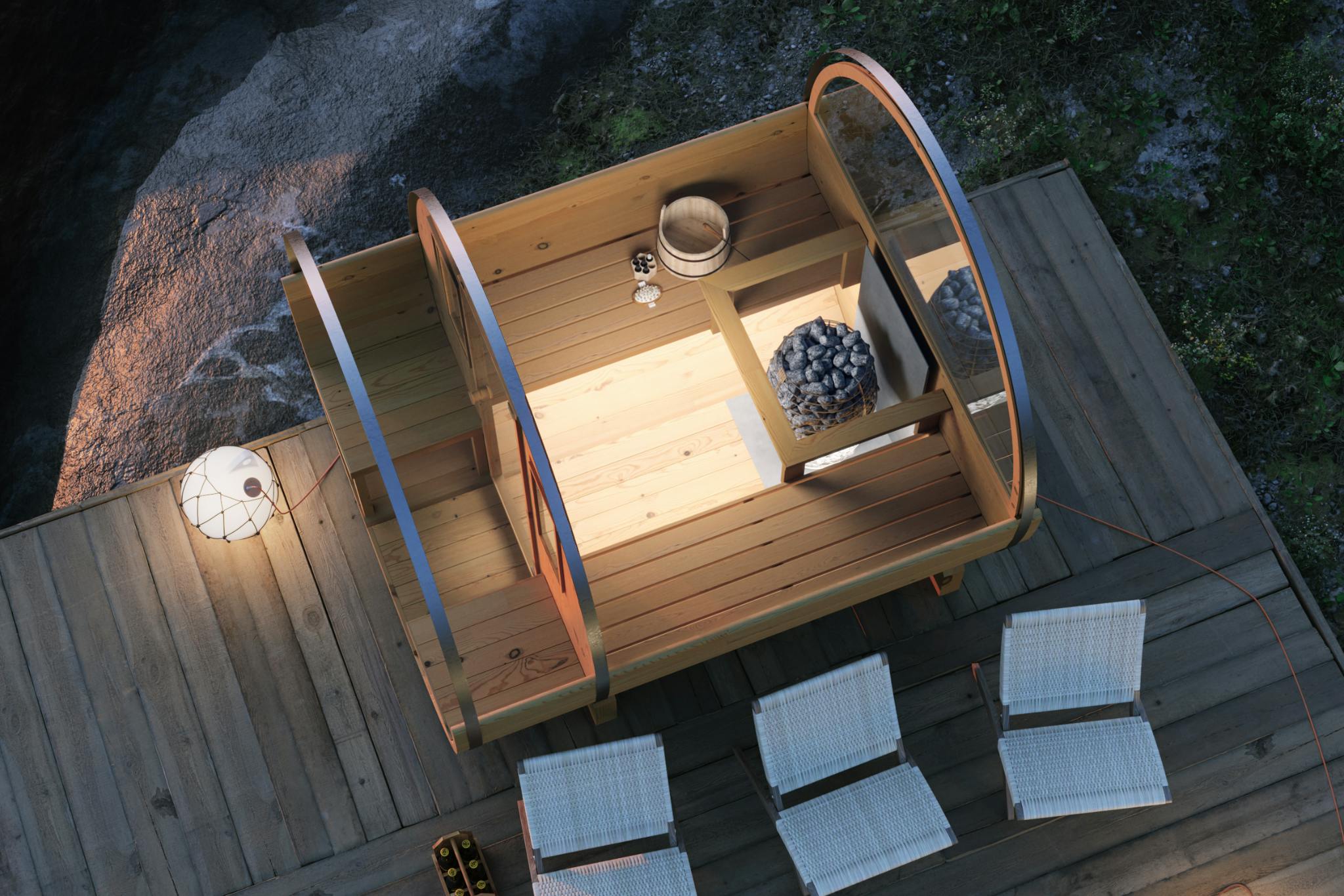 Arvid Outdoor Barrel Sauna (2-4 Person)