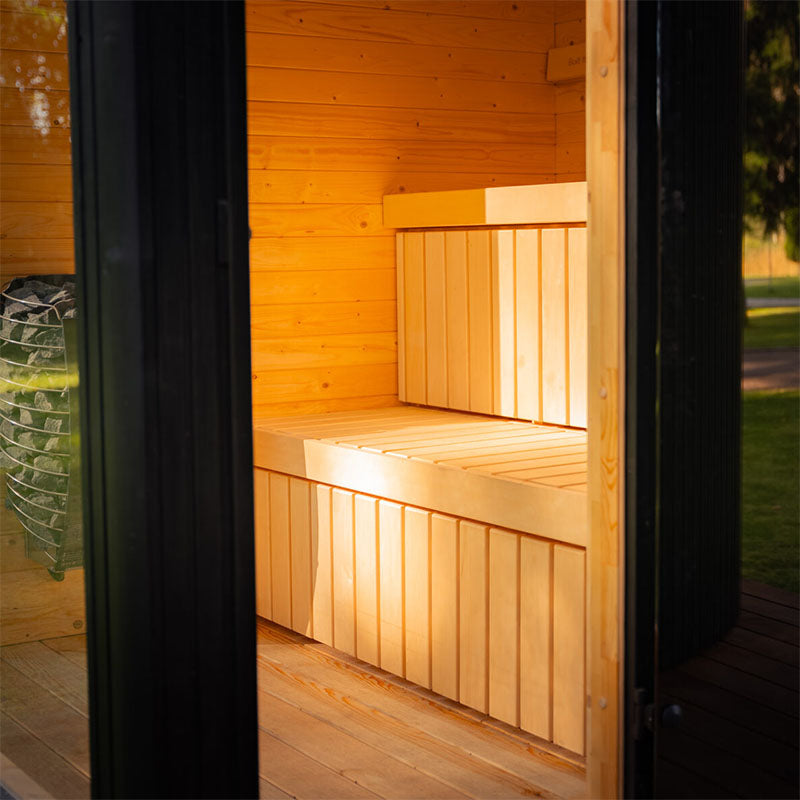 Tauras Classic 7-Person Sauna with Hot Tub