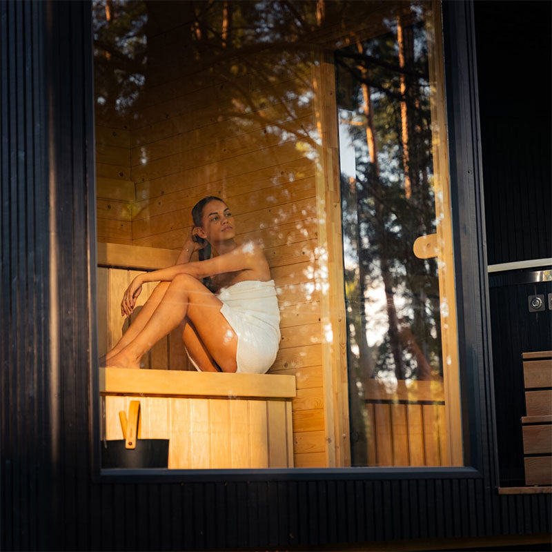 Tauras Classic 7-Person Sauna with Hot Tub