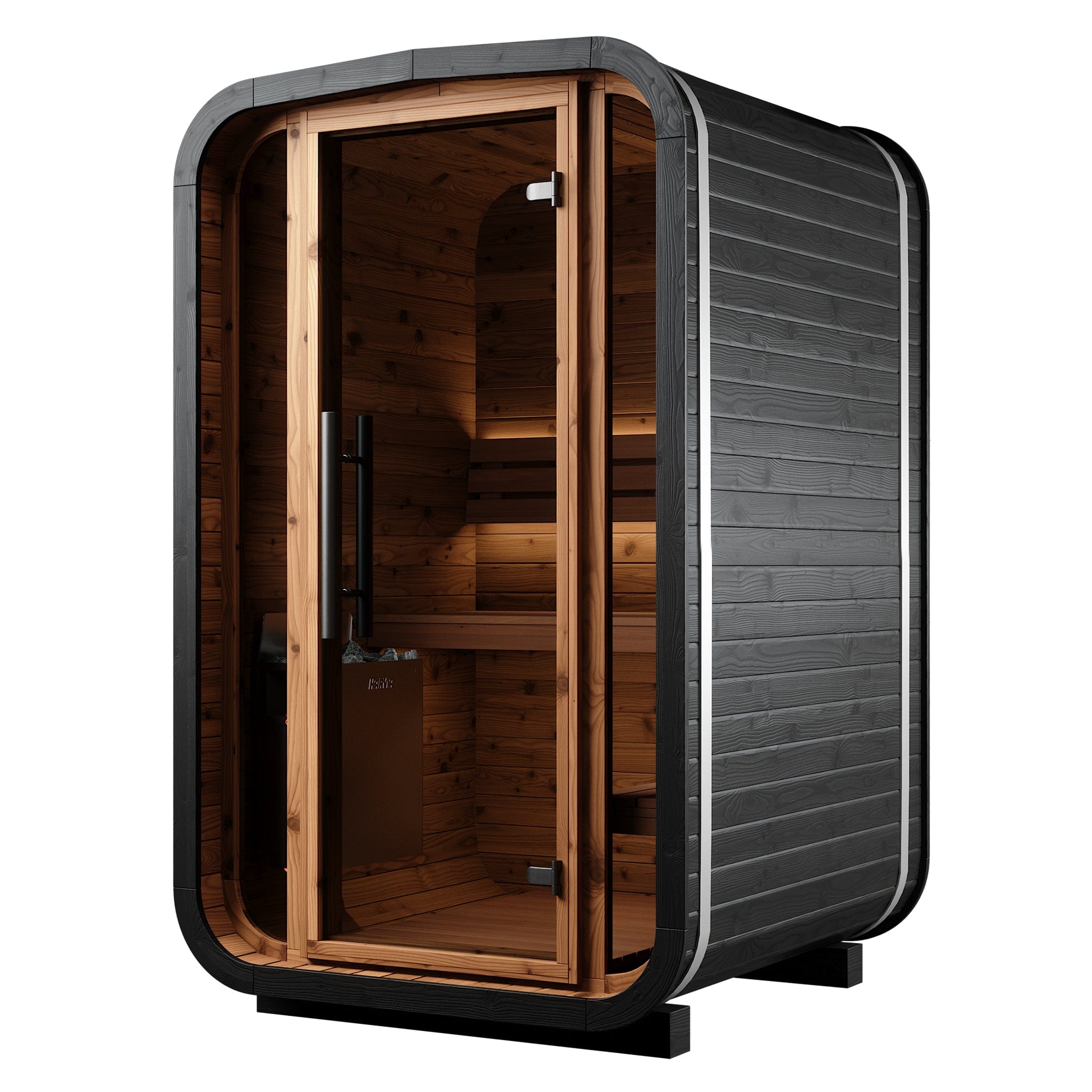 Indoor Cube Sauna (2 Person) in Black